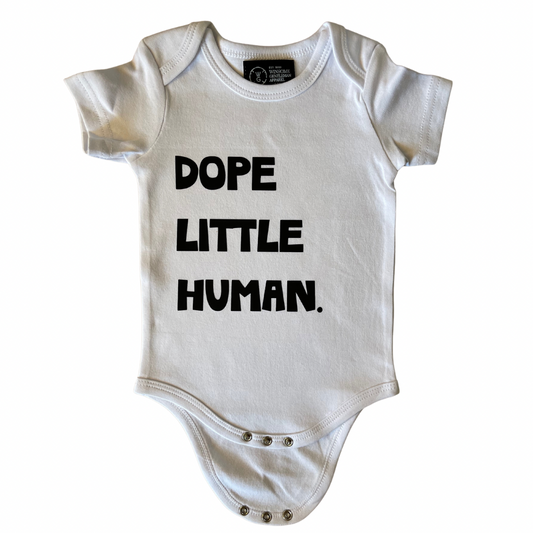 winsome gentleman dope little human onesie front