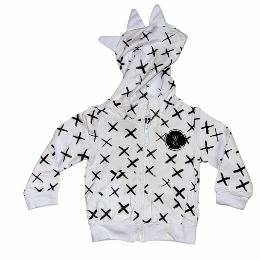 WG Dino Hoodie-White